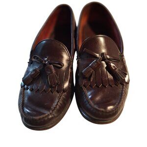 Mens Sebago Brown Leather Tassel Loafers Size 12 W